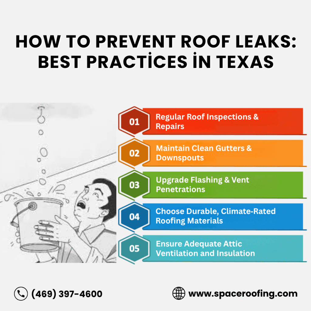 How to Prevent Roof Leaks: Best Practices in Texas